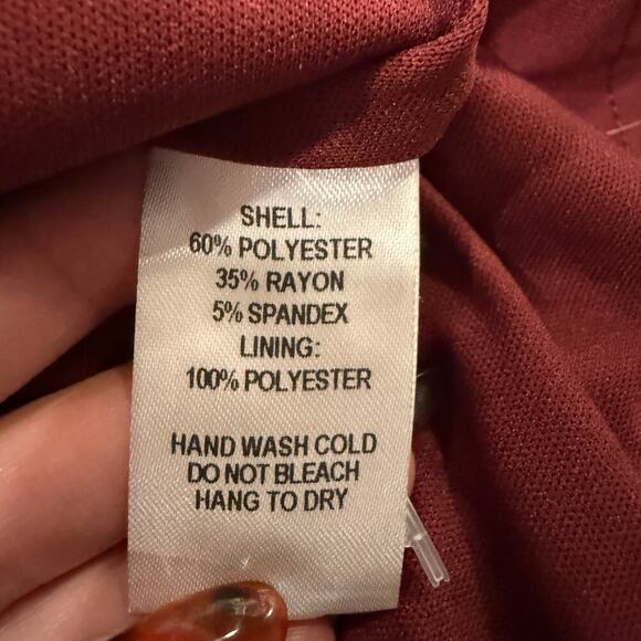 Lulu Favorite Tune Burgundy Wrap Sweater Dress Long Sleeve Large Holiday Fall - Picture 7 of 9